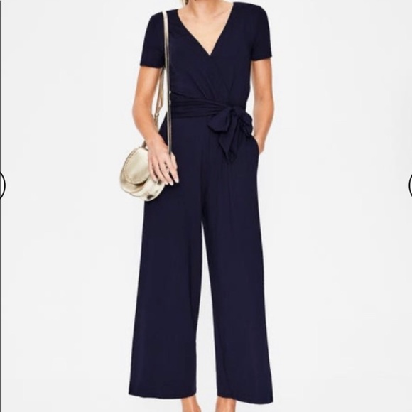 Boden Pants - Boden jersey wrap jumpsuit